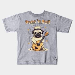 Pugs 'N Roll Kids T-Shirt